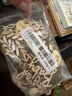 Baby wooden Confetti Pieces 100