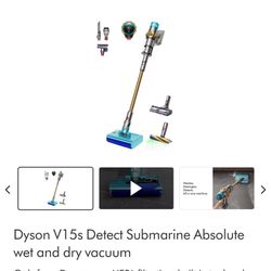Dyson V15s Submarine Vacuum
