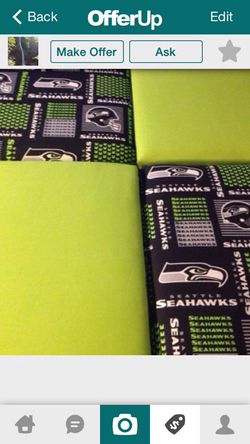 Seattle Seahawk headboard