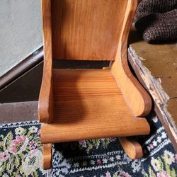 Wooden Doll Rocking Chair