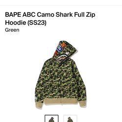 Light Green Bape Shark Full Zip