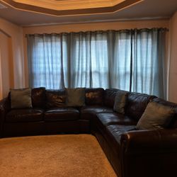 Leather Sectional 