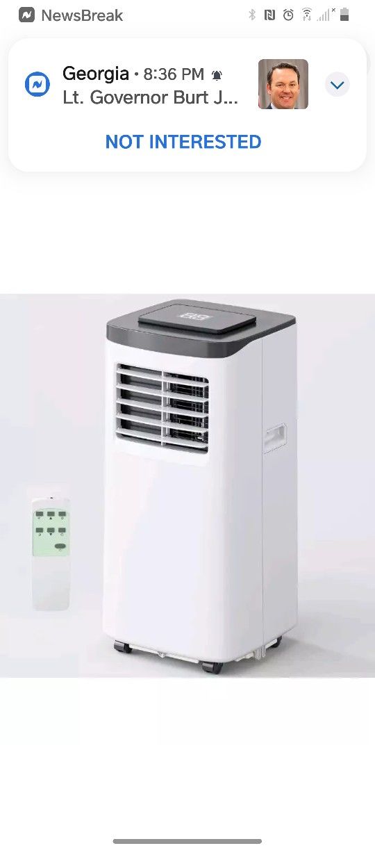 FIOGOHUIM O10000BTU Portable AC wt Built-in Dehumidifier Fan Mode for Room u