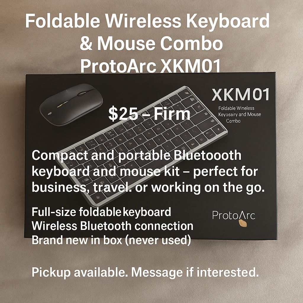 Foldable Wireless Keyboard & Mouse Combo – ProtoArc XKMO1