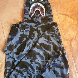 Bape camo shark hoodie