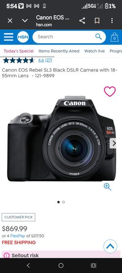 Canon EOS rebel t3 $400