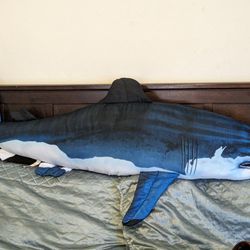 Giant Size Stuffed Shark Pillow