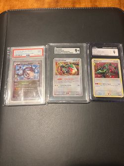 Pokemon Rayquaza Cracked Ice P.M. Center Skytree Japanese Promo 232/XY-P PSA 9 and more