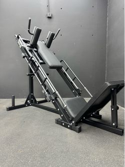 LIGHT COMMERCIAL LEG PRESS HACK SQUAT EXERCISE GYM MACHINE - FREE DELIVERY
