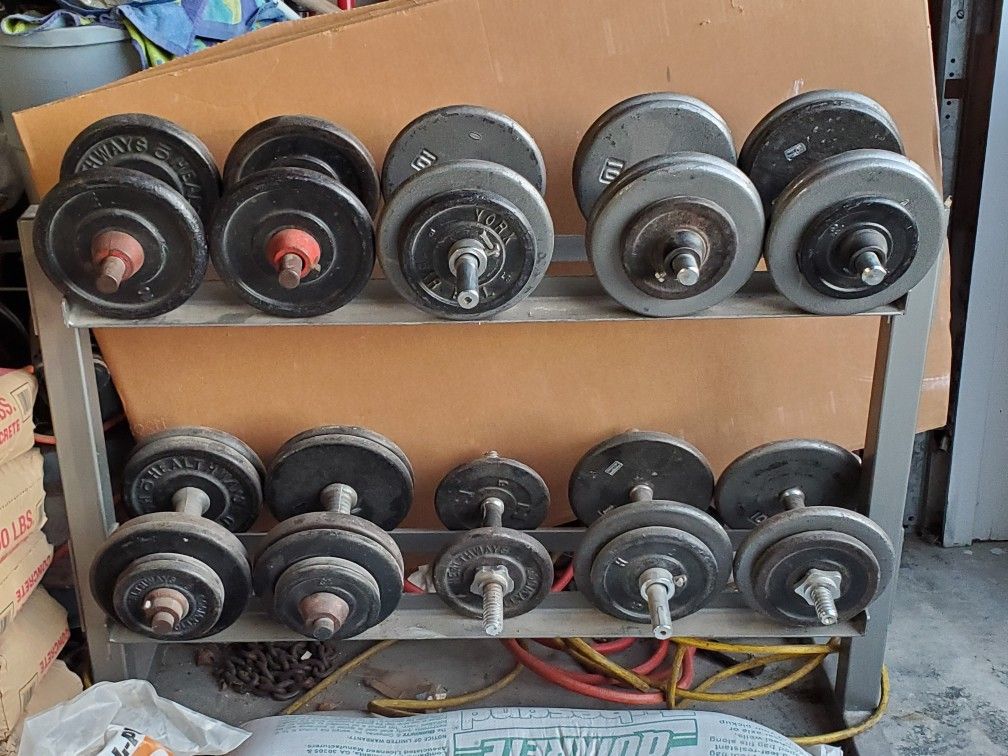 Dumbbells and Stand