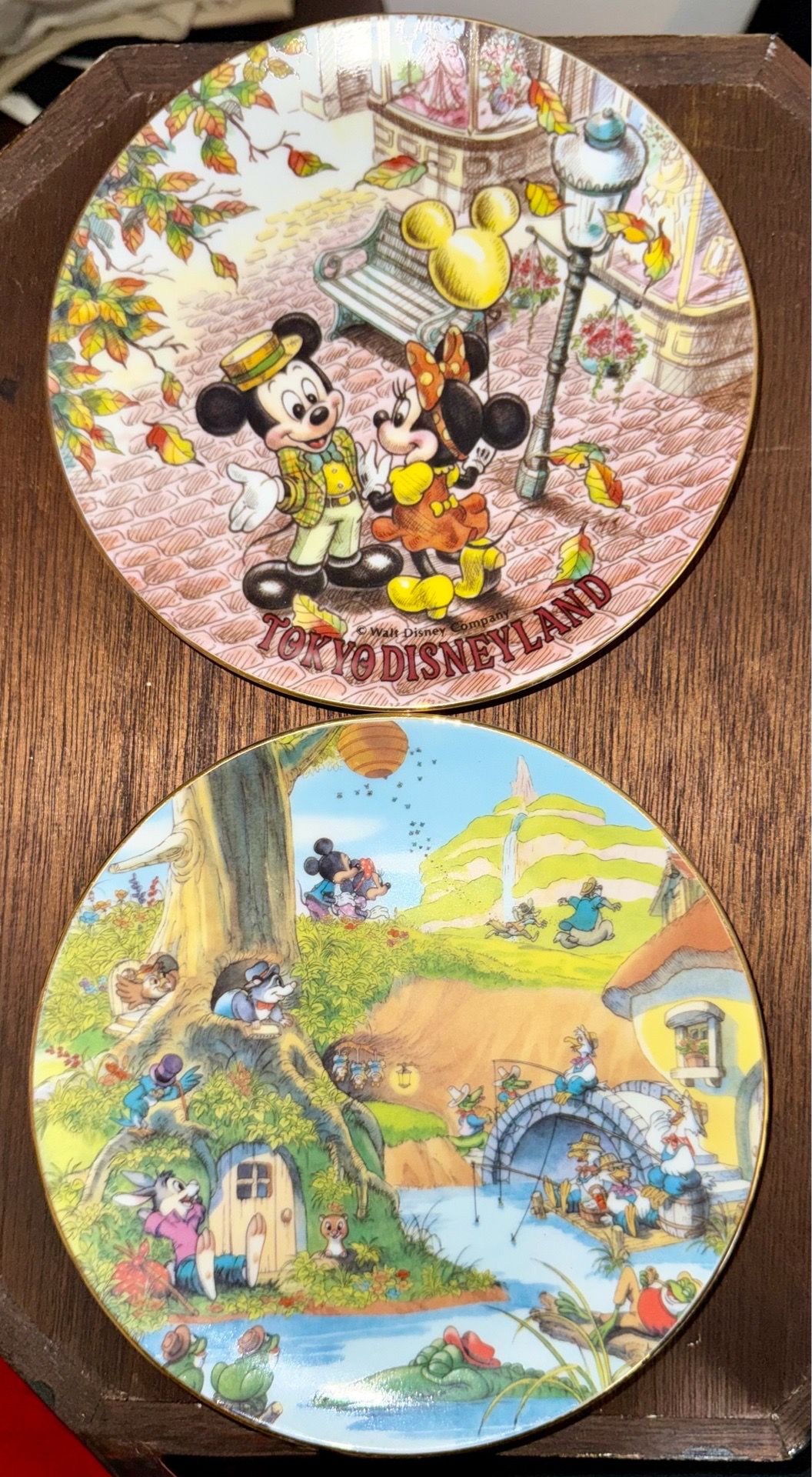 RARE Tokyo Disneyland Vintage MINT PlateSet-Splash Mountain Critter Country+1980