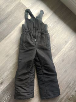 Toddler Size 4/5 Black Snow Bib