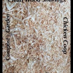 Clean Wood Shavings $5/bag