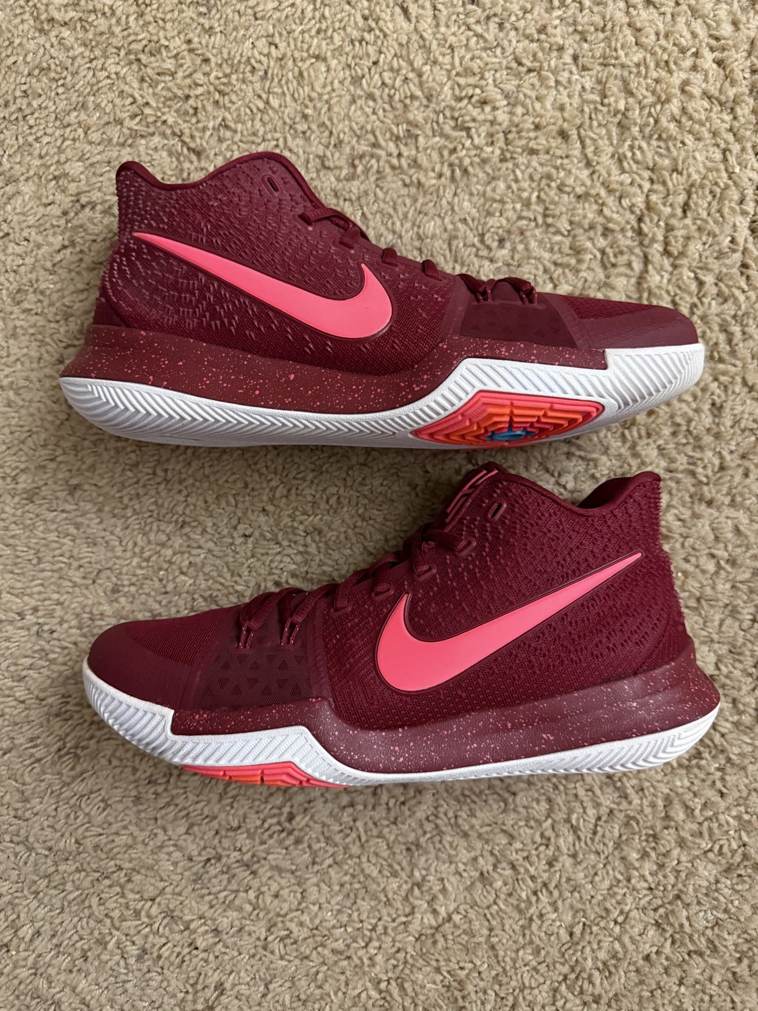 Size 11 (Worn Once No Box) - Nike Kyrie 3 Hot Punch