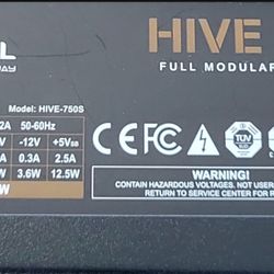 Power Supply Rosewill 7505 Wattage Great Condition. No Smoke Home. 