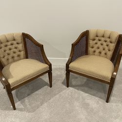 Cane Barrel Chairs 