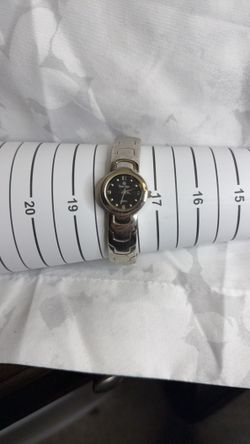 Silver Premiere Designs Metal Link Bangle Watch