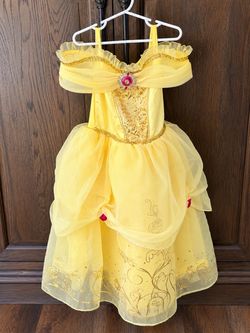 Disney Belle Princess Deluxe Dress Costume Size 5/6 – Beauty & the Beast