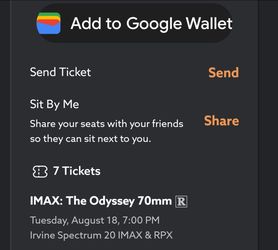 Oydessy movie ticket