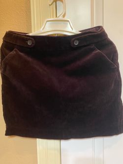 Banana Republic Maroon corduroy skirt