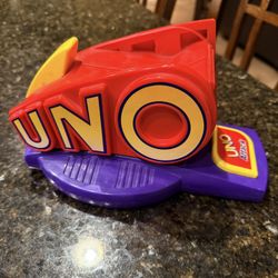Vintage Mattel Uno Attack 1998 Card Game With Cards Rare Raced Letters On Sides