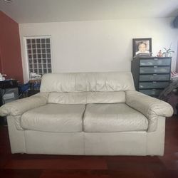 Genuine Leather Sofa And Loveseat