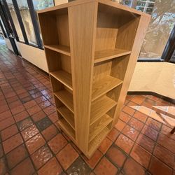 Wooden Rotating Book Shelf