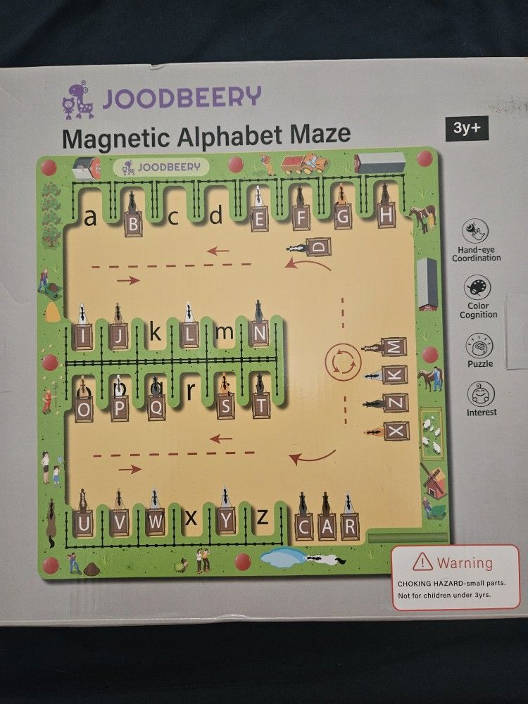 Joodbeery Magnetic Alphabet Maze, New - Black Friday Deal!!!