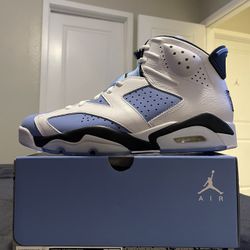 Air Jordan 6 Retro UNC White Sz 10