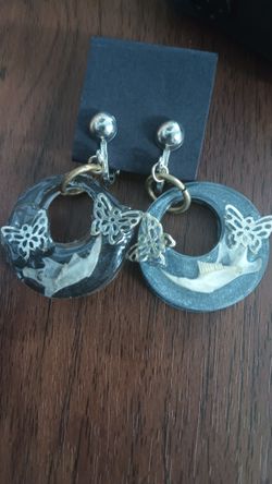 Handmade Ethically Sourced Rodent Leg Bone Resin Earrings Taxidermy/Oddity