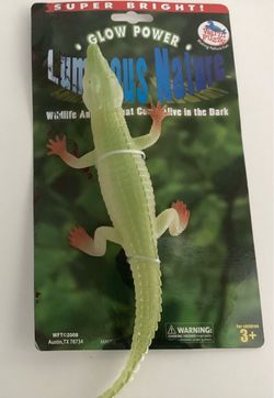 Warm Fuzzy Glow in the Dark Crocodile Toy