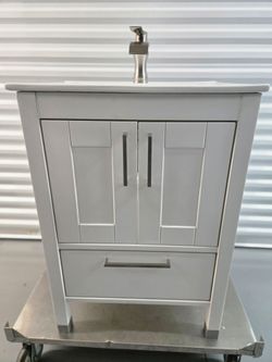 Brand new 24 × 18 White bathroom  vanity