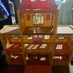 Fisher Price Loving Family Twin Time Grand Mansion 2005 Dollhouse & Accessories 