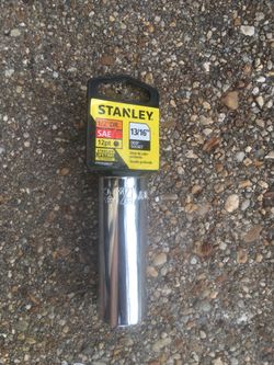 Stanley deep socket 13/16. 1/2 drive brand new