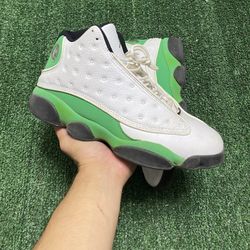 Jordan Lucky Green 13s size 8.5  USED But Clean