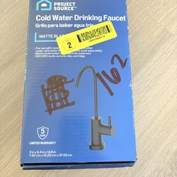 PROJECT SOURCE Cold Water Drinking Faucet Matte Black