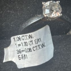 Engagement Ring White Gold Real Diamond From Zales 