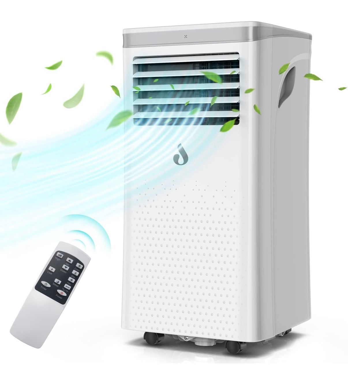 8,000 BTU Portable Air Conditioner w/ Remote & Window Kit