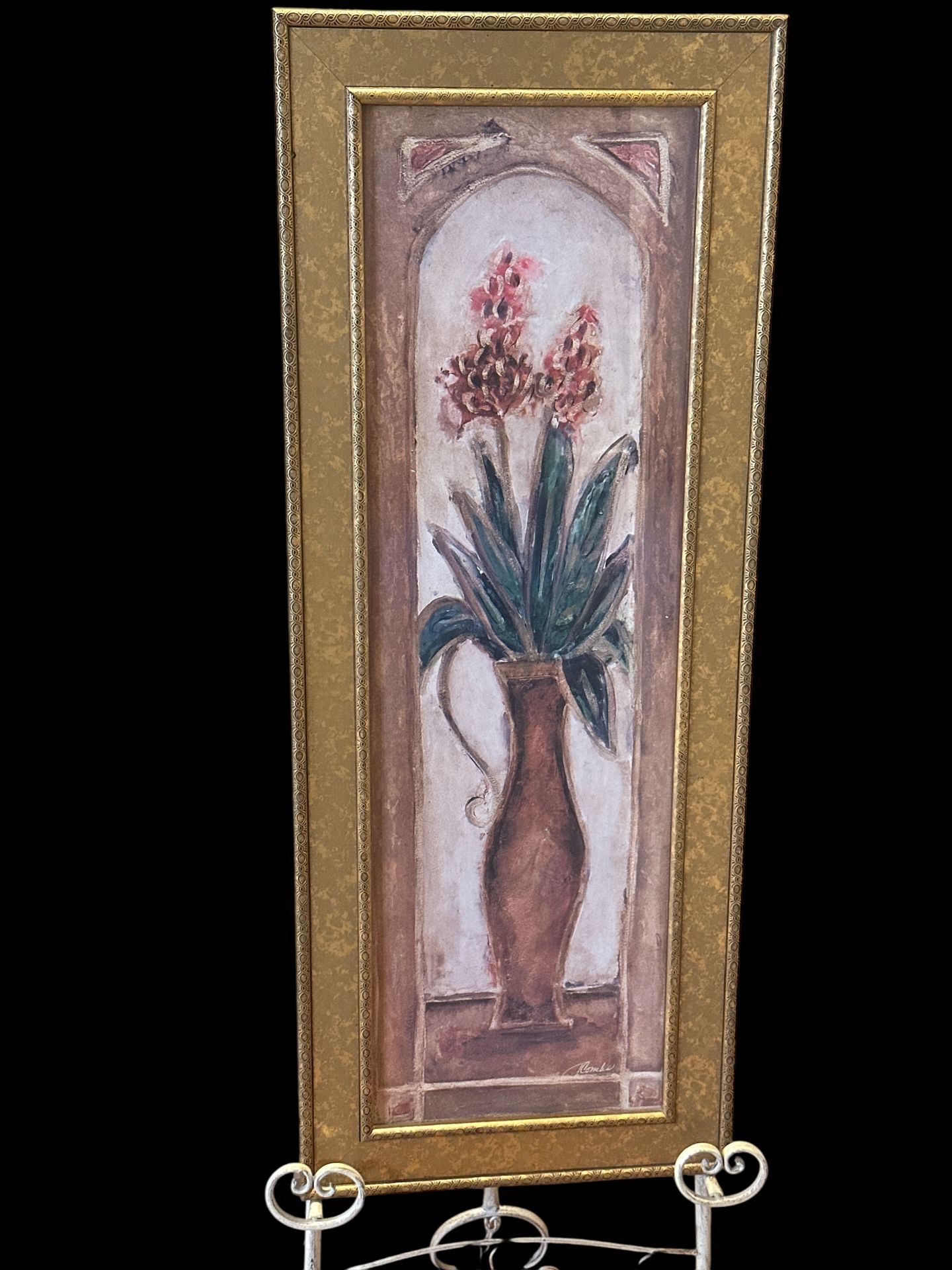Floral Beautifully Framed, Art, Print, Flower, Tulip, Gold Framed Matted Wall Art