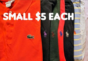 polo Ralph Lauren and lacoste $5 each