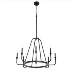 Quorum Lighting - 6314-6-69 - Marquee - Large 6 Light Chandelier In Traditional Style-21.5 Inches Tall and 27.25 Inches Wide