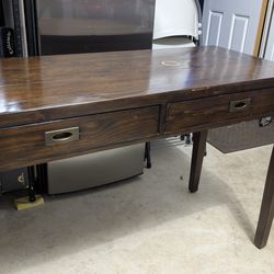 Reclaimed Solid Wood Writing Desk