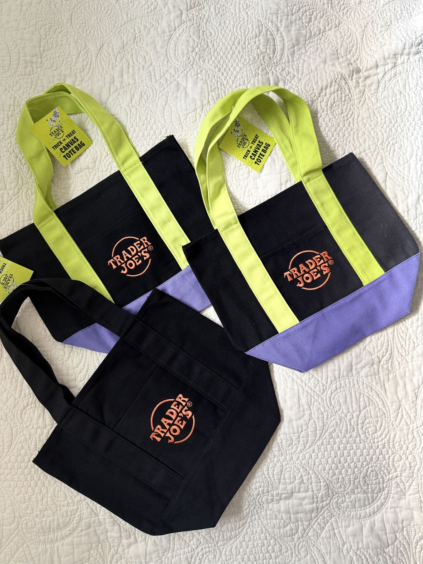 3x NWT Halloween Trader Joe’s Tote Bags