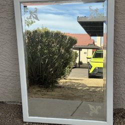 Vintage Wood Mirror