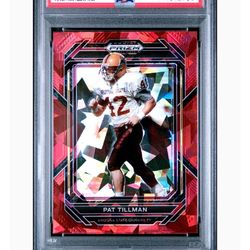 Tillman 2023 Prizm Draft Picks Red Ice Football Card
