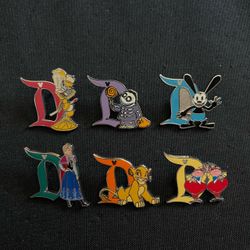Disneyland pins “Ds” 2025 wave A and B