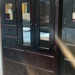 Tall Jumbo Pinewood Wardrobe Newb