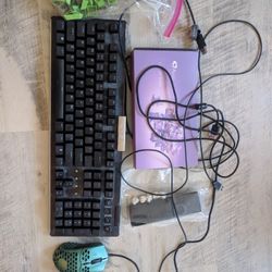 Mechanical Keyboard And 2 Mouse