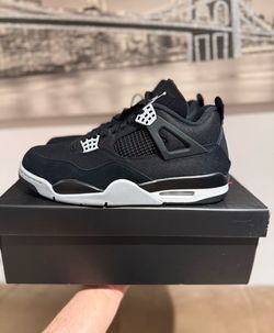 New Jordan 4 black canvas size 11.5