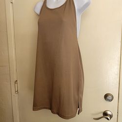 Mini khaki summer dress